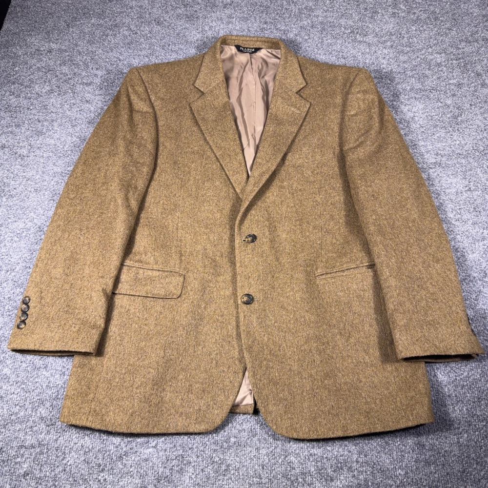 Jos A Bank Mens 43R Blazer Sport Coat 100% Camel Hair Tan Brown 2 Button Jacket